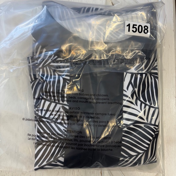 Coolibar Shoreside Swim Cover Up Dress S Black White Long Sleeve UPF 50+ - Picture 7 of 7